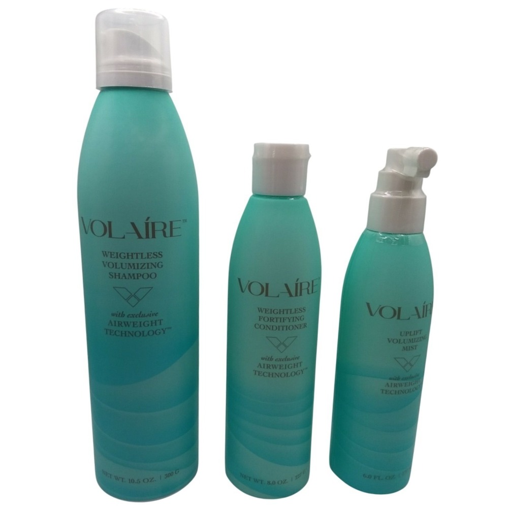 Volaire Hair Volumizing 90Day System Airweight Tech Shampoo Conditioner Mist NWB